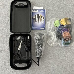 Wahl Home Haircutting Kit Color-Coded Guide‎ Combs Clipper Set w/ Case New
